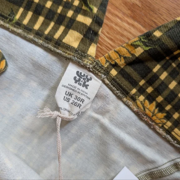 Lucy & Yak Easton Dungarees Sunday Sunflower Size 30 UK - 26 US - Plus Size NWT - Picture 3 of 4